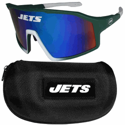 New York Jets Shield Sunglasses with Case