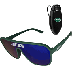 New York Jets Shield Sunglasses with Visor Clip