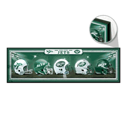 New York Jets Sign 9x30 Wood Helmets Design