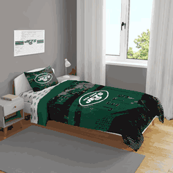 New York Jets Slanted Stripe 4 PC Twin Bed in a Bag
