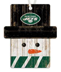 New York Jets Snowman Ornament