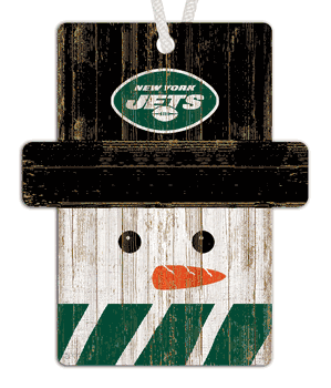 New York Jets Snowman Ornament
