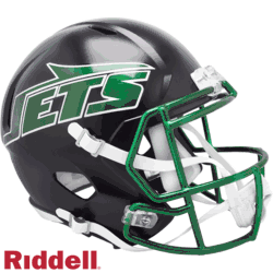 New York Jets Speed Full Size Replica Football Helmet Alternate Black 2024