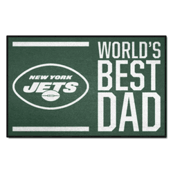 New York Jets Starter Mat Accent Rug - 19in. x 30in. World's Best Dad Starter Mat