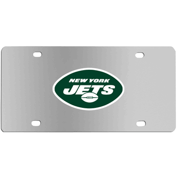 New York Jets Steel License Plate Wall Plaque