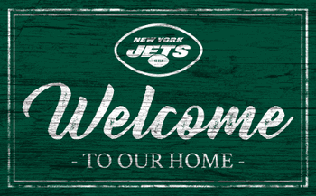 New York Jets Team Color Welcome 11x19 Sign