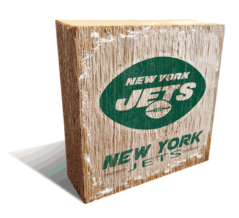 New York Jets Team Logo Block 6X6