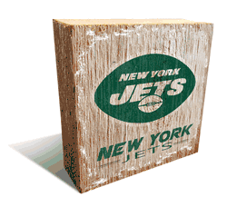 New York Jets Team Logo Block 6X6