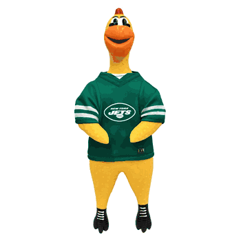 New York Jets Team Rubber Chicken Toy