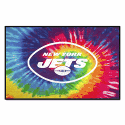 New York Jets Tie Dye Starter Mat Accent Rug - 19in. x 30in.