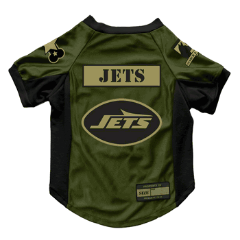 New York Jets Valor Pet Stretch Jersey - XS