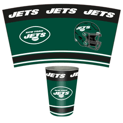 New York Jets Wastebasket 3.3 Gallon Tin