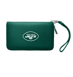New York Jets Zip Organizer Wallet Pebble Green