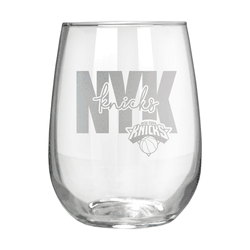 New York Knicks 17oz Stemmless Wine Glass