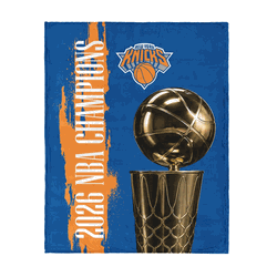 New York Knicks 2026 NBA Champions Exalted Silk Touch Throw Blanket 46x60 inches