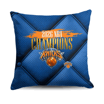 New York Knicks 2026 NBA Champions Imperial Throw Pillow 18x18 inches