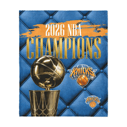 New York Knicks 2026 NBA Champions Noble Silk Touch Throw Blanket 50x60 inches