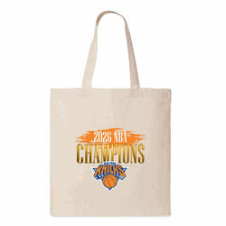 New York Knicks 2026 NBA Champions Pinnacle Tote Bag 14x15 inches