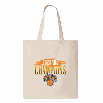 New York Knicks 2026 NBA Champions Pinnacle Tote Bag 14x15 inches