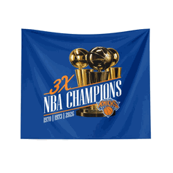 New York Knicks 2026 NBA Multi-Champs Reload Wall Hanging 34x40 inches