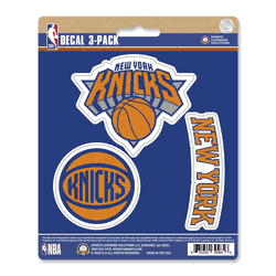 New York Knicks 3 Piece Decal Sticker Set
