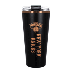 New York Knicks 32oz Black and Copper Big Slim with Straw