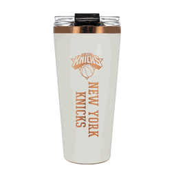 New York Knicks 32oz Crme and Copper Big Slim Tumbler with Straw