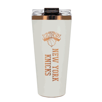 New York Knicks 32oz Crme and Copper Big Slim Tumbler with Straw