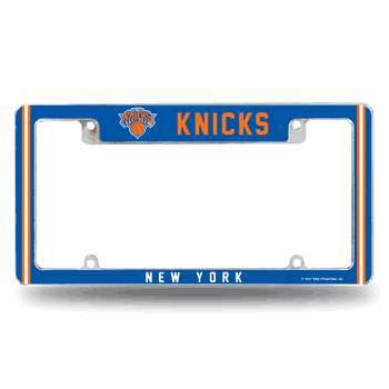 New York Knicks Alternate Design All Over Chrome Frame