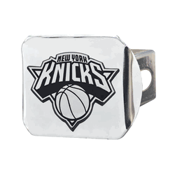 New York Knicks Chrome Metal Hitch Cover with Chrome Metal 3D Emblem