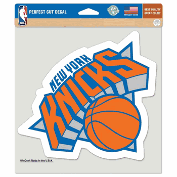 New York Knicks Decal 8x8 Die Cut Color