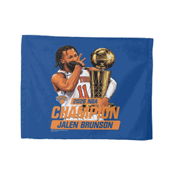 New York Knicks Jalen Brunson 2026 NBA Finals Champ Celly Rally Towel 15x18 inches