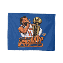 New York Knicks Jalen Brunson 2026 NBA Finals MVP Celly Rally Towel 15x18 inches