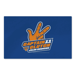New York Knicks Jalen Brunson Captain Clutch Washable Rug 20x32 inches