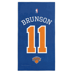 New York Knicks Jalen Brunson Name and Number Beach Towel 30x60 inches
