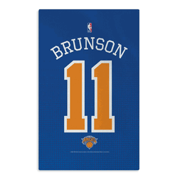 New York Knicks Jalen Brunson Name and Number Washable Rug 20x32 inches
