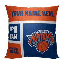 New York Knicks NBA Colorblock  Personalized Pillow