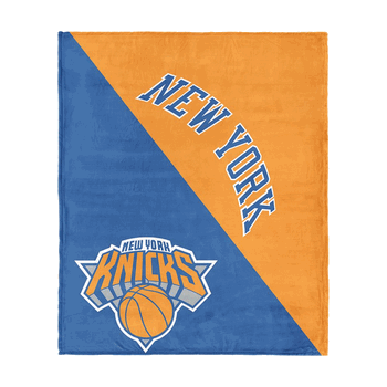 New York Knicks NBA Halftone Silk Touch Throw Blanket 46x60 inches