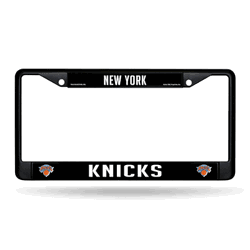 New York Knicks Standard Black Chrome Frame with Plastic Inserts 12" x 6" Car/Truck Auto Accessory