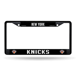 New York Knicks Standard Black Chrome Frame with Plastic Inserts 12" x 6" Car/Truck Auto Accessory