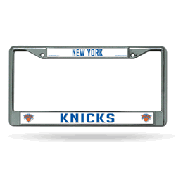 New York Knicks Standard Chrome Frame with Plastic Inserts 12" x 6" Car/Truck Auto Accessory