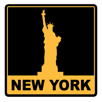 New York Liberty 8 inch Auto Decal