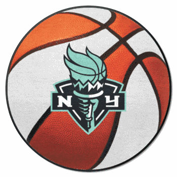 New York Liberty Basketball Rug - 27in. Diameter
