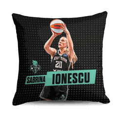 New York Liberty Sabrina Ionescu Throw Pillow 18x18 inches