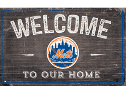 New York Mets 11x19 Welcome to our Home Sign