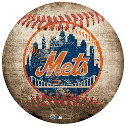 New York Mets 12" Baseball Shaped Sign