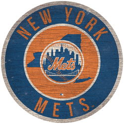 New York Mets 12 in. Circle w/ State Sign