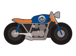 New York Mets 12" Motorcycle Cutout Wood Sign