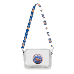 New York Mets 3D Logo Clear Fanny Fan Purse