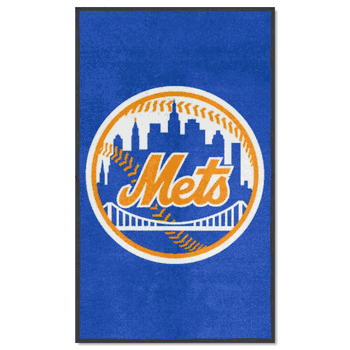 New York Mets 3X5 High-Traffic Mat with Durable Rubber Backing - Portrait Orientation